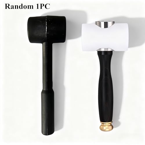 Mini Rubber Mallet Hammer, 6-Inch Small Soft Mallet for Crafts & Jewelry, Durable Black Rubber Head for Furniture Assembly, Non-Marking Mallet for Home DIY Projects