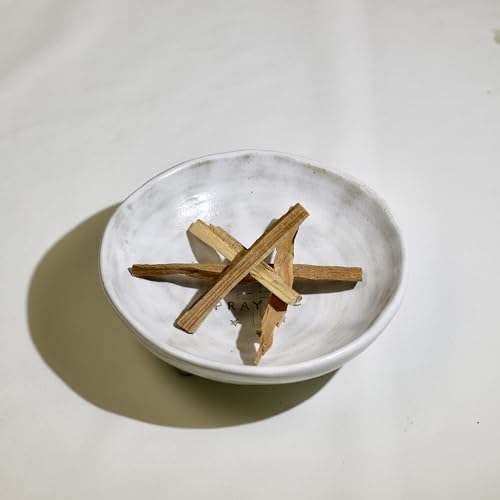 Prayer Offering Ritual Bowl Plate Great for Use Candles Tray Religious Spiritual Gifts（White Praying） - style: White Praying
