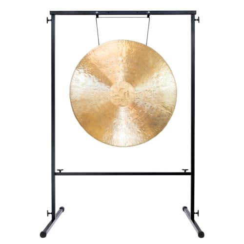 30" to 32" Gongs on the Best Friend Gong Stand - Includes Gong, Stand, & Mallet/Strong & Easy-to-Assemble - color: 30" Heng Gong