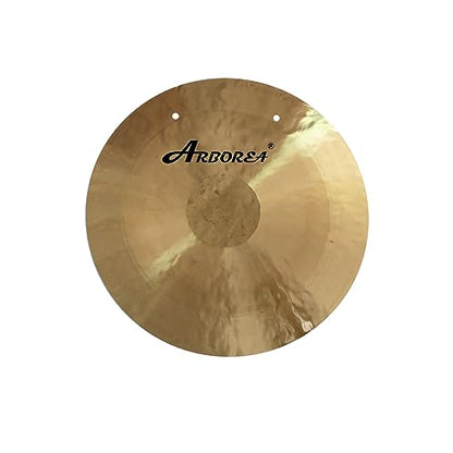 Arborea 12" Small Wind Gong with Stand and Mallet - Beautiful Wash Calming Sound Healing and Meditation Gong Perfect for Home Office Table Decor - size: 12" Wind Gong