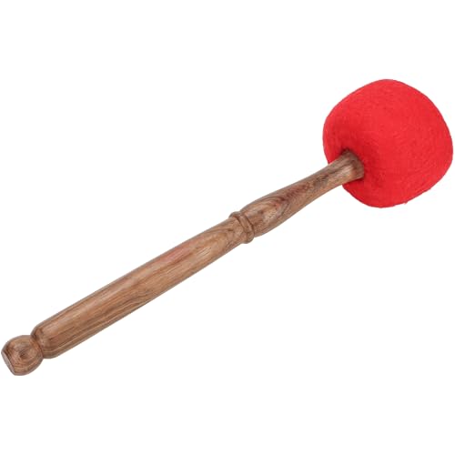 Gong Mallet for Singing Bowls – Rubber Ball Striker with Wooden Handle, Handmade Sound Healing Tool for Crystal Bowls, Yoga & Meditation