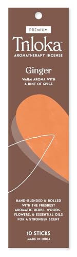 Triloka Premium Incense, Ginger, 10 Sticks - color: Ginger, size: 10 Count