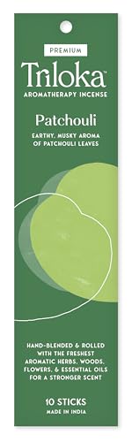 Triloka Premium Incense, Patchouli, 10 Sticks - color: Patchouli, size: 10 Count