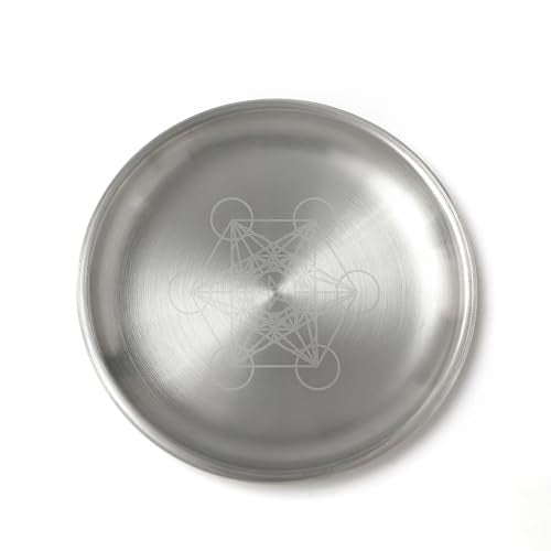 Offering Bowl Ritual Plate Great for Altar use, Shamanic Wicca Ritual, Incense Burner, Smudging, Decoration (Metatron) - style: Metatron
