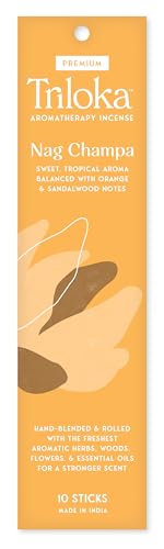 Triloka Premium Incense, Nag Champa, 10 Sticks - color: Nag Champa, size: 10 Count