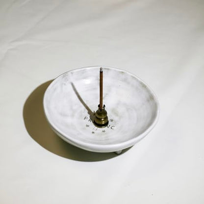 Prayer Offering Ritual Bowl Plate Great for Use Candles Tray Religious Spiritual Gifts（White Praying） - style: White Praying