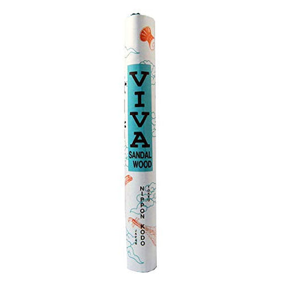 MAINICHI-KOH Viva Sandalwood Reg. 10 Rolls by NIPPON KODO, Japanese Quality Incense, Since 1575