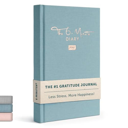6-Minute Diary Pure – 3 Million User Gratitude Journal for Women w/ Prompts – Guided Self Care Journal Based on Positive Psychology – Daily Manifestation Journal for Self-Love & Mindfulness - color: Sky Blue