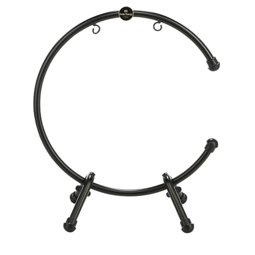 13" Table Gong Stand, Coated Steel, Small — NOT MADE IN CHINA — for Meditation, Sound Healing Therapy and Yoga, 2-YEAR WARRANTY - size: Small