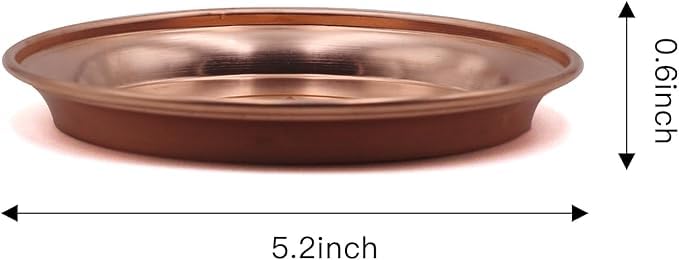 Copper Offering Bowl Ritual Plate Great for Altar,Incense Burner, smudging Bowl, Offering Dish,Candle Trays, Ash Catcher,Jewelry Dish (Wicca) - style: Wicca