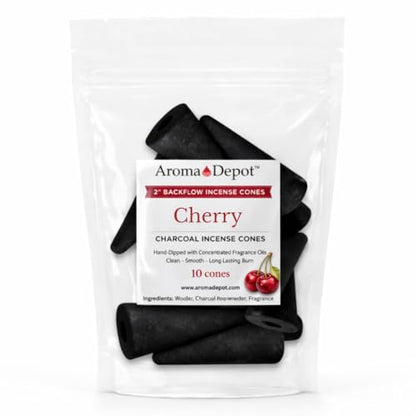 2'' Cherry Backflow Charcoal Incense Cones (Approx. 45-50)