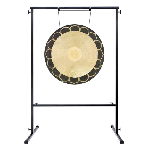 24" to 26" Temple Wind Gongs on Stands - Includes 26" Gong, Stand, & Mallet/Great for Meditation & Sound Healing - color: 26" on Best Friend Stand