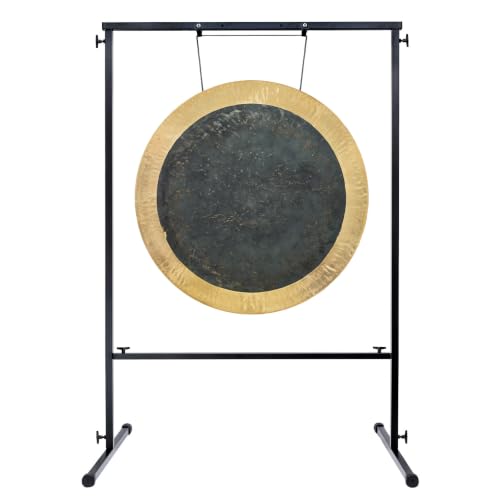 30" to 32" Gongs on the Best Friend Gong Stand - Includes Gong, Stand, & Mallet/Strong & Easy-to-Assemble - color: 32" Deep Breath Chau Gong