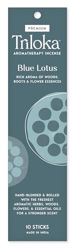Triloka Premium Incense, Blue Lotus, 10 Sticks - color: Blue Lotus, size: 10 Count