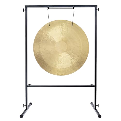 30" to 32" Gongs on the Best Friend Gong Stand - Includes Gong, Stand, & Mallet/Strong & Easy-to-Assemble - color: 32" Wind Gong