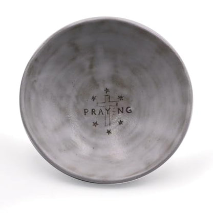 Prayer Offering Ritual Bowl Plate Great for Use Candles Tray Religious Spiritual Gifts（White Praying） - style: White Praying