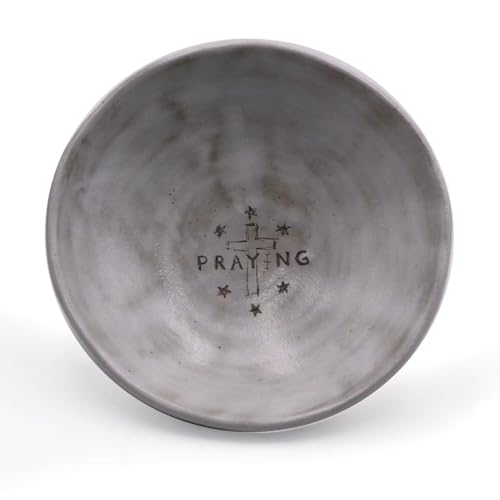 Prayer Offering Ritual Bowl Plate Great for Use Candles Tray Religious Spiritual Gifts（White Praying） - style: White Praying