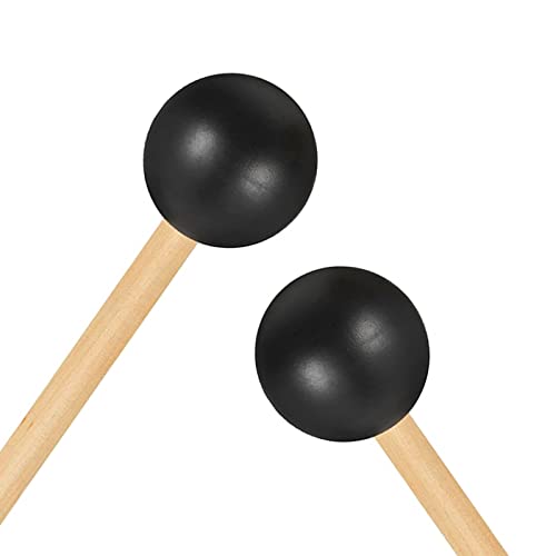 Miwayer Rubber Mallet 8/12.5/15in Drumsticks for Percussion Such as Tongue Drum, Xylophone, Glockenspiel, Handpan (8in) - color: 8in