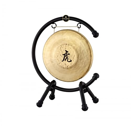 22" Table Gong Stand, Coated Steel, Large — NOT MADE IN CHINA — for Meditation, Sound Healing Therapy and Yoga, 2-YEAR WARRANTY - size: Large