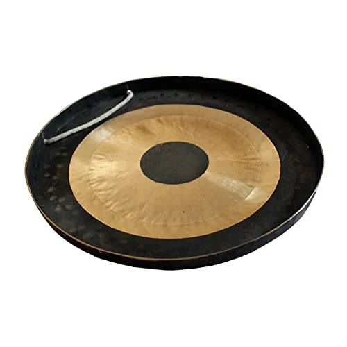 Arborea Mini Chau Gong with Mallet and Stand Hand-hammered Table Therapy and Healing Home or Office Meditation gong (10" Chau Gong) - size: 10" Chau Gong