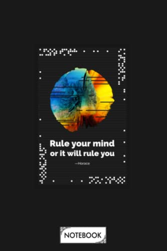Rule Your Mind A77999 Notebook: Planner, 6x9 120 Pages, Lined College Ruled Paper, Diary, Matte Finish Cover, Journal