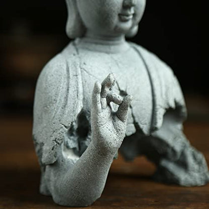 Buddha Statue for Home Stone Zen Garden Accessories Meditation Zen Garden Yoga Bonsai Micro Landscape Feng Shui Decor Fish Tank Aquarium Decorations