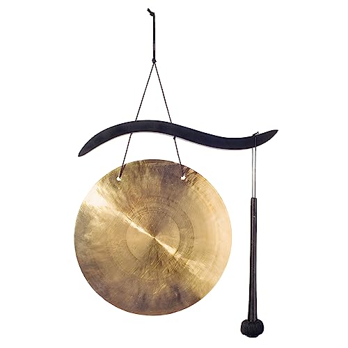 Woodstock Wind Chimes for Outside, Garden Decor, Hanging Gong, 17'' Wind Gongs for Outdoor, Patio, Home or Garden Decor Gift (WCBHG) - style: Hanging