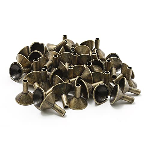 EATAKWARD 50PCS Metal Backflow Incense Sticks Holder Small Funnel Shape Incense Cone Tray Base Rack Holder Waterfall Incense Burner