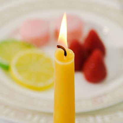 4-Pack 6" Pure Beeswax Spell Candles, Natural Yellow, Meditation & Ritual - color: Natural Yellow