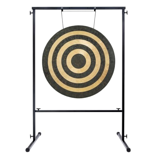 30" to 32" Gongs on the Best Friend Gong Stand - Includes Gong, Stand, & Mallet/Strong & Easy-to-Assemble - color: 32" Lunar Flare Gong