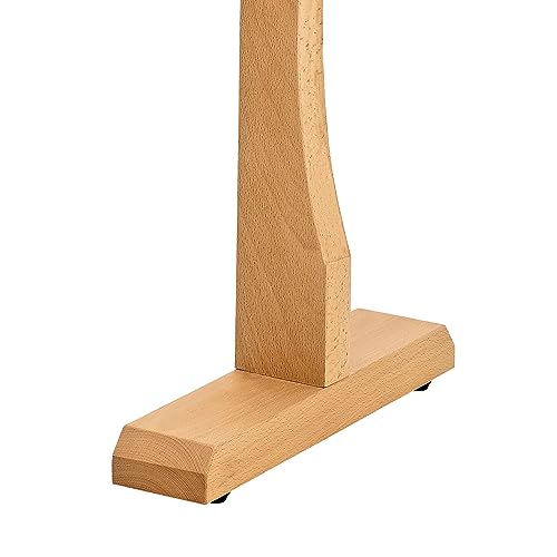 40" Wood Gong Stand, Solid Beech — MADE IN EUROPE — for Meditation, Sound Healing Therapy and Yoga, 2-YEAR WARRANTY - size: Large