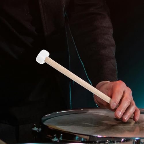 Abaodam 2 Pcs Small Gong Mallet Wooden Handle Gong Accessories for Percussion Instruments 10.23 inch Hammer Set Drumstick Accessories for and Drum