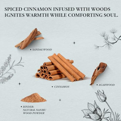 Innergy Cinnamon Square Incense Sticks, No Bamboo Core, 50 Count - color: Cinnamon