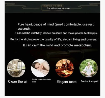 530 Pcs Large Backflow Incense Cones Scented Waterfall Incense 7 Mixed Natural Scents Fits Backflow Burners Relaxation Meditation Yoga Gift