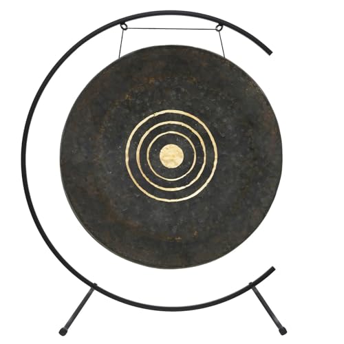 26" Chinese Gongs on the Welcoming Gong Stand - Includes Gong, Stand, and Mallet/Stand is Made from Iron/Sturdy Design - size: 26" Trilogy Gong