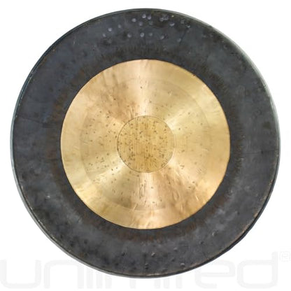 Unlimited Dark Star Gongs - Includes Gong, Mallet & Rope/Bronze Chinese Gong/Bouncy & Moody Tone/For Sound Therapy, Meditation, & Yoga - size: 36"