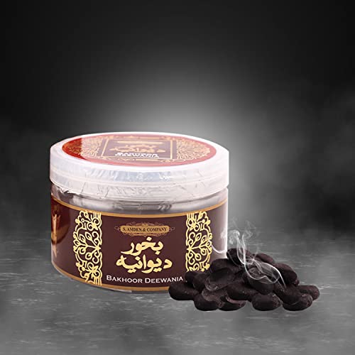 Bakhoor Al Deewania - 150gm Jar - Incense Powdered Cubes - Arabic - Oriental Fragrance - Beautiful Aroma by SAC