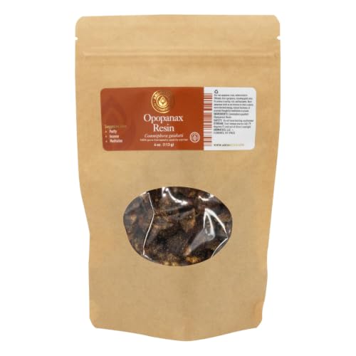 Aromatics International Opopanax Resin 4oz | Natural Resin for Aromatherapy, Essential Oils, Incense, and Healing | Therapeutic Grade - color: Opopanax, size: 4.00 Fl Oz (Pack of 1)