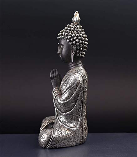JORAE Seated Buddha Statue Buddhism Decor Meditating Figurines 9.5" H
