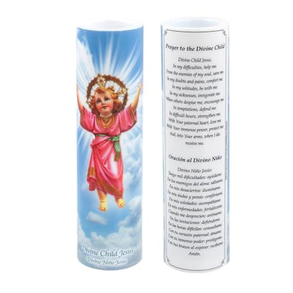 Divine Child Jesus, LED Flameless Devotional Prayer Candle