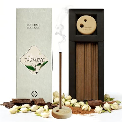 Innergy Jasmine Square Incense Sticks, No Bamboo Core, 50 Count - color: Jasmine