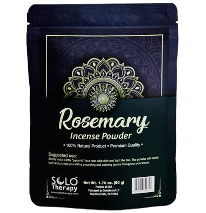 Rosemary Incense Powder 50 Grams, Premium Quality, 100% Natural, Sacred Space, Natural Incense, Loose Incense, Product of USA (Rosemary Incense Powder) - color: Rosemary Incense Powder
