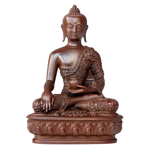 Buddha Statue Indoor, 2.9 inch Handmade Pure Copper Buddha Statues for Home Decor, Vintage Office Bedroom Shelf Decor Entryway (Sakyamuni) - color: Sakyamuni
