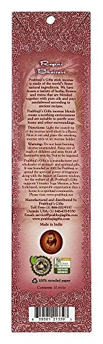 Ramakrishnananda Incense Stick Bhairavi Rose & Vanilla, 10 CT