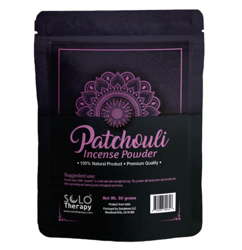 Patchouli Incense Powder 50 Grams, Premium Quality, 100% Natural, Sacred Space, Natural Incense, Loose Incense, Product from India, Packaged in the USA (Patchouli Incense Powder) - color: Patchouli Incense Powder