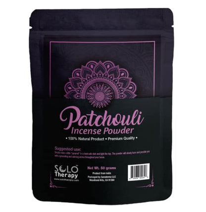 Patchouli Incense Powder 50 Grams, Premium Quality, 100% Natural, Sacred Space, Natural Incense, Loose Incense, Product from India, Packaged in the USA (Patchouli Incense Powder) - color: Patchouli Incense Powder