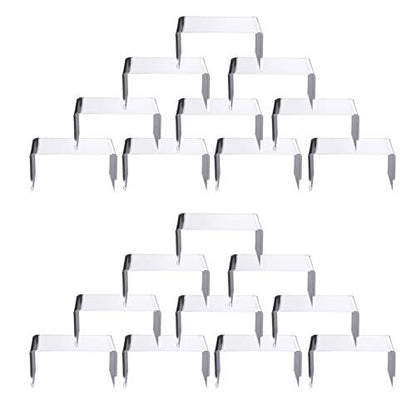 Jusalpha 20 Pieces-Clear Acrylic Display Risers Stand for Retail Home Decor - size: 20 PC