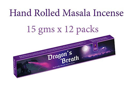 Soul Sticks Hand-Rolled Incense Sticks Evil Spirit Blends 180 Gram Box | 100% Natural Masala Incense Organic Home Fragrance Agarbatti (Dragon’s Breath) - color: Dragon’s Breath