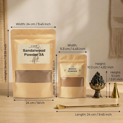 3A Natural Australian Sandalwood Powder 2.2lb(1000g) - size: 1000g