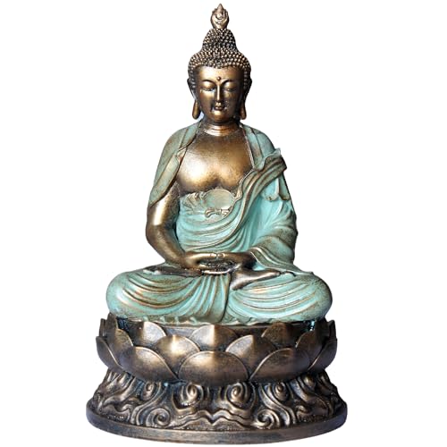 Buddha Statue Buda Gold 8.3" Buddha Statues for Home Decor,Meditation Buddah Statute Decor,Buddah Statute Zen Decoration